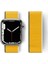 Apple Watch 42MM Hasırlı Cırtcırtlı Kordon - Sarı 1