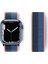 Apple Watch 38MM Hasırlı Cırtcırtlı Kordon - Siyah-Mavi 1