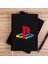 Playstation Logo Color Siyah Çizgisiz Kanvas Defter Çizgisiz 1