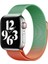 Apple Watch 38MM Metal Mıknatıslı Kordon - Turuncu-Yeşil 1