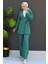 Asimetrik Taşlı Takım Yeşil 2