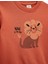 Aslan Baskılı Uzun Kollu Bisiklet Yaka Sweatshirt 3
