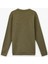 Pamuklu Uzun Kollu Dokulu Basic Bisiklet Yaka Sweatshirt 2
