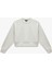 Uzun Kollu Bisiklet Yaka Oversize Crop Spor Sweatshirt 1