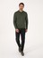 Erkek Haki Slim Fit Yün Karışımlı Polo Yaka Basic Triko Kazak 50315267-VR027 4