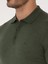 Erkek Haki Slim Fit Yün Karışımlı Polo Yaka Basic Triko Kazak 50315267-VR027 7