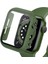 Apple Watch 45MM Camlı Kasa Ekran Koruyucu - Koyu Yeşil 1