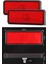 Motosiklet 12V 18 Ledli Düz ve Çakar Kırmızı Reflektör (2'li Set) 2