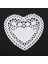 300PCS 4 Inç Beyaz Aşk Kalp Kağıdı Dantel Doilies Için Karton Yapım Scrapbooking (Yurt Dışından) 5
