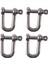 4pcs M6X38MM Düz D-Shackle Kısa Paslanmaz Çelik Aısı 316 (Yurt Dışından) 1