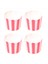 200X Cupcake Sargacı Kağıt Kek Kılıfı Pişirme Bardakları Astar Muffin Mutfak Pişirme Kırmızı Çizgiler (Yurt Dışından) 1