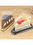 200PCS Kek Dilim Plastik Açık Kek Kabı Cheesecake Kutusu Siyah Dipli Blister Kutusu ile (Yurt Dışından) 3