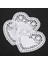 200X 4 Inç Beyaz Aşk Kalp Kağıdı Dantel Doilies Için Karton Yapım Scrapbooking (Yurt Dışından) 1