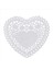 200X 4 Inç Beyaz Aşk Kalp Kağıdı Dantel Doilies Için Karton Yapım Scrapbooking (Yurt Dışından) 3
