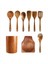 9 Adet Yemek Pişirmek Için Ahşap Kaşıklar Mutfak Eşyaları ile Yemek Pişirmek Için Ahşap Mutfak Eşyaları Tik Ahşap Mutfak Eşyaları Seti (Yurt Dışından) 3