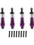4pcs Wltoys Için Metal Şok Emici Damper 124019 124018 144001 Rc Araba Yedek Parçaları Yükseltme Aksesuarları Mor (Yurt Dışından) 2