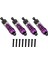 4pcs Wltoys Için Metal Şok Emici Damper 124019 124018 144001 Rc Araba Yedek Parçaları Yükseltme Aksesuarları Mor (Yurt Dışından) 3