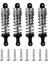 4pcs Metal Şok Emici Damper Yedek Aksesuar Wltoys Için Uyum 144001 1/14 Rc Drift Yarış Araç Parçaları Gri (Yurt Dışından) 1
