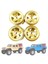 4pcs Pirinç 1 0 Beadlock Wheel Jant Tekerlek Göbek Montaj Eksenel SCX24 1/24 Rc Paletli Araba Yükseltmeleri Parçaları Sarı (Yurt Dışından) 3