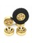 4pcs Pirinç 1 0 Beadlock Wheel Jant Tekerlek Göbek Montaj Eksenel SCX24 1/24 Rc Paletli Araba Yükseltmeleri Parçaları Sarı (Yurt Dışından) 4