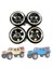 4pcs Pirinç 1 0 Beadlock Wheel Jant Tekerlek Hub Monsefe Ağırlık Eksenel SCX24 1/24 Rc Paletli Araba Yükseltmeleri Parçalar Siyah (Yurt Dışından) 5