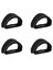 4x Asker Sabit Dişli Fixie Bmx Bisiklet Bisiklet Anti-Slip Çift Yapışkan Kayış Pedal Ayak Parmağı Klip Kayış Kemer Siyah (Yurt Dışından) 1