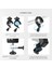 Telesin Bisiklet Motosiklet Klipsi 360 ° Süper Kelepçe 1/4in Delik Braketi Gopro/action 4/INSTA360 Eylem Kamera Aksesuarları (Yurt Dışından) 4
