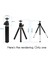 Iphone Kamera Projektör Siyah Için Hafif Mini Taşınabilir Tripod Ayarlanabilir Mini Tripod Alüminyum Alaşım (Yurt Dışından) 2