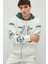 Spencer Kemik Rengi Kapüşonlu Baskılı Fermuarlı Standard Fit Erkek Sweatshirt 5