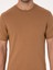 Erkek Kahverengi Regular Fit %100 Pamuk Bisiklet Yaka Basic T-shirt 50319801-VR153 6
