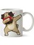 Pug Puppy Dab Dabbing Porselen Kupa Bardak 1