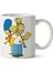 Simpson Marge Lisa Bart Simpson Porselen Kupa Bardak 1