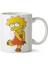 Simpson Lisa Simpson Bart Simpson Porselen Kupa Bardak 1