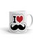 I Love Bıyık Baskılı Kupa/bardak 1