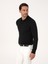 Erkek Siyah Regular Fit Yün Karışımlı Polo Yaka Basic Triko Kazak 50318855-VR046 3