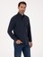 Erkek Lacivert Slim Fit %100 Pamuk Yakası Düğmeli Flanel Gömlek 50313122-VR033 3