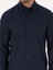 Erkek Lacivert Slim Fit %100 Pamuk Yakası Düğmeli Flanel Gömlek 50313122-VR033 6