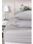 Lastikli Çarşaf Seti Tek Kişilik %100 Pamuk Ranforce (100X200 Cm) Gri 1
