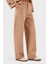 Via Dante Relaxed Fit Normal Gel Geniş Paça Süet Pantolon Bayan Pantolon 68672644SUEDE 4