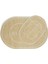 Armasi Kahve Oval Banyo Paspası Dijital Baskı Yıkanır Kaymaz İkili Banyo Paspas Takımı 40x60 60x100 3