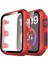 Apple Watch 42MM Camlı Kasa Ekran Koruyucu - Kırmızı 1