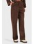 Via Dante Relaxed Fit Normal Gel Geniş Paça Süet Pantolon Bayan Pantolon 68672644SUEDE 5