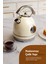 FR-KT06 Magnoli 1,8l Isı Göstergeli Retro Krem Kettle Kablosuz Su Isıtıcısı 7