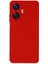 Realme C55 Kılıf Nano Içi Kadife Silikon - Kırmızı 4
