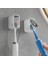 Tek Yuvalı Tasarımlı Banyo Için Diş Fırçası Tutucuları Aile Seyahati Gri Tek Dağıtıcı Dispenser Diş Fırçası Tutucu (Yurt Dışından) 2