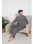 Ercan Erkek Gri Üst Cepli Pijama Takımı 1