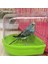 Parrot Asılı Küvet Kolay Kurulum Kanarya Kafes Aksesuarları Evcil Kuş Banyosu Kutusu Papaz Su Duş Kasesi Kuş Kafesi B (Yurt Dışından) 4