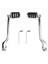 Motosiklet Topuk Ayak Vites Kolu Pedalı Ön Arka Kolu Shifter Pegs Harley Touring Softail Fl Trike (Yurt Dışından) 1