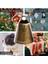Vintage Bronz Jingle Bells 9pcs Set Jüt Ip ile El Sanatları Için Ideal Noel Dekoru (Yurt Dışından) 3