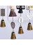 Vintage Bronz Jingle Bells 9pcs Set Jüt Ip ile El Sanatları Için Ideal Noel Dekoru (Yurt Dışından) 4